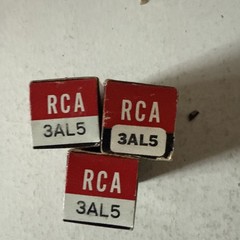 Vintage NOS RCA Radiotron (3) GE (2)3AL5 Vacuum Electron Tube Lot of 5 Tu5