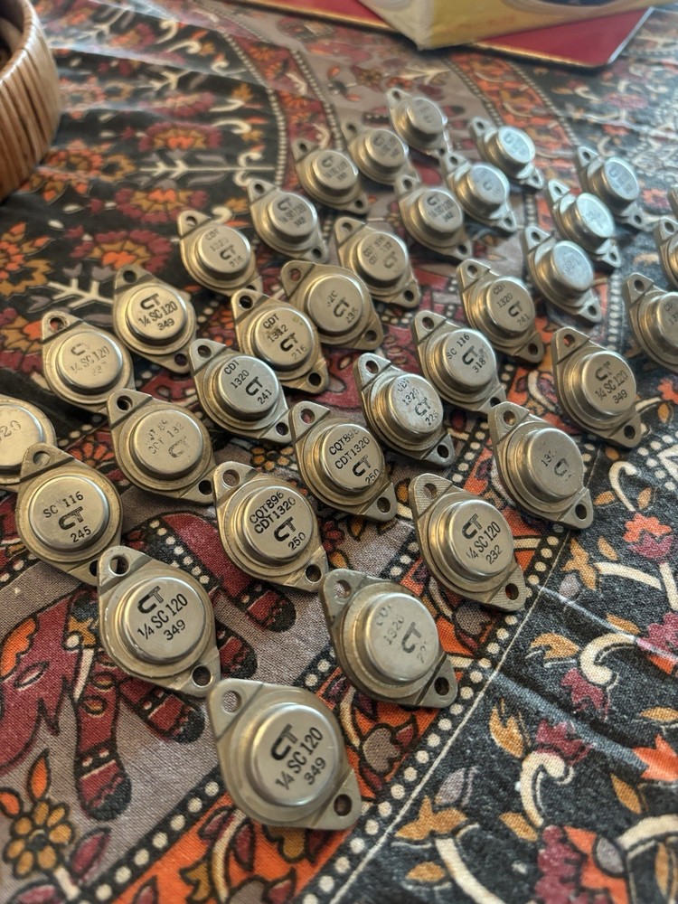 LOT of 35 Vintage Clevite Transistors