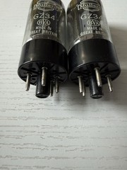 GZ34 tube 5AR4 Marconi by mullard f32 NOS Matched Pair