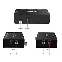 Phono Turntable Preamp,Low Noise Stereo Preamplifier with RCA Input/TRS