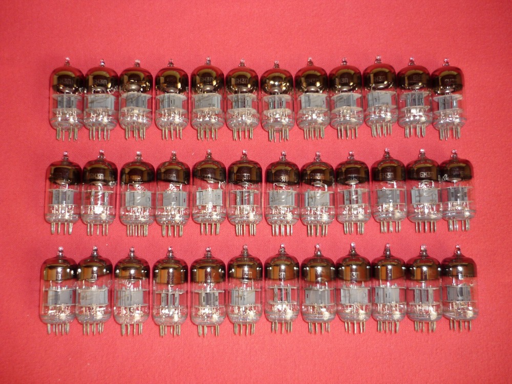 36pcs. 6N3P / 6Н3П ~ 6CC42, 2C51, 5670 Double triode NEW. DATE III-1973