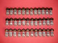36pcs. 6N3P / 6Н3П ~ 6CC42, 2C51, 5670 Double triode NEW. DATE III-1973