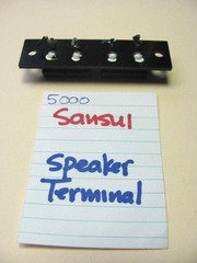 SANSUI 5000 STEREO RECEIVER SPEAKER TERMINALS