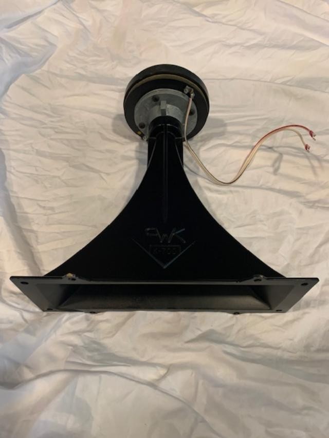 One Klipsch Heresy K52H Mid Range Compression Driver w/ K-700 Metal Horn