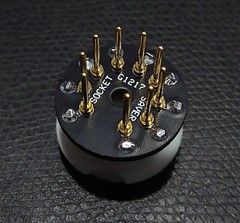 GARAGE1217 LOW PROFILE 9 PIN NOVAL TO 9 PIN NOVAL TUBE SOCKET SAVER