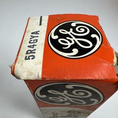 GE Brown Base Hanging Filament 5R4GYA Vacuum Tube NOS