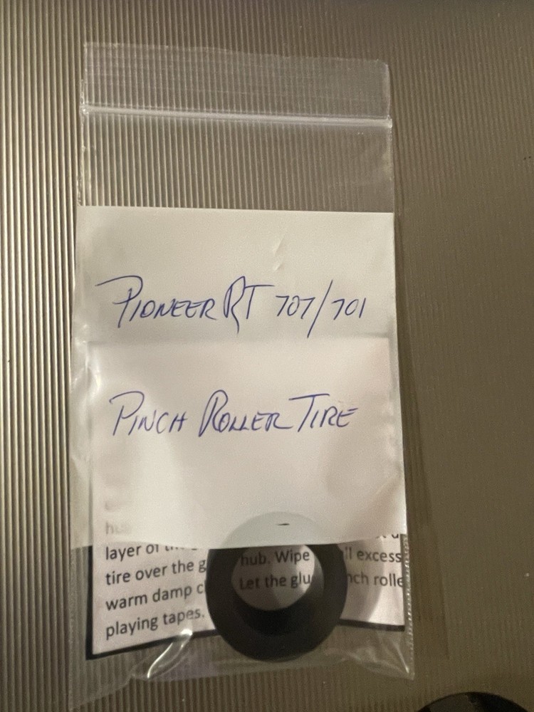 PIONEER RT-707 RT-701 REEL to REEL PINCH ROLLER TIRE NEW with Instructions