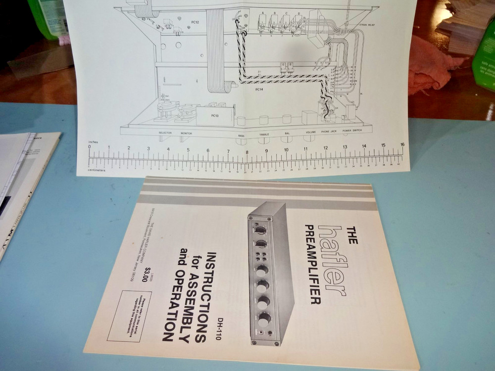 Hafler DH-110 Original Manual with Pictorial Diagram PC14C