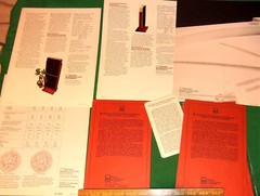 Vintage BERTAGNI Geostatic Speaker Systems Paperwork Brochures (1976) Nice Lot!