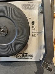 Hamilton Electronics Model 930 Record Player Classroom Turntable Works Tested