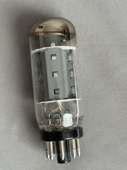 GE 7591A Tube Coin Base top halo getter tests NOS