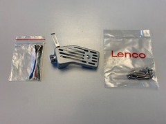 LENCO METAL HEADSHELL FOR L60/65/85/90 TURNTABLES WITH ACCESSORIES USED