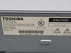 Toshiba W525 VCR 4Head Hi-Fi VCR Digital Auto Tracking Tested & Working W/Remote