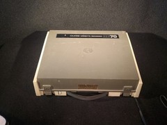 Vintage Califone 3670 Portable Cassette Recorder with Hard Case TESTED