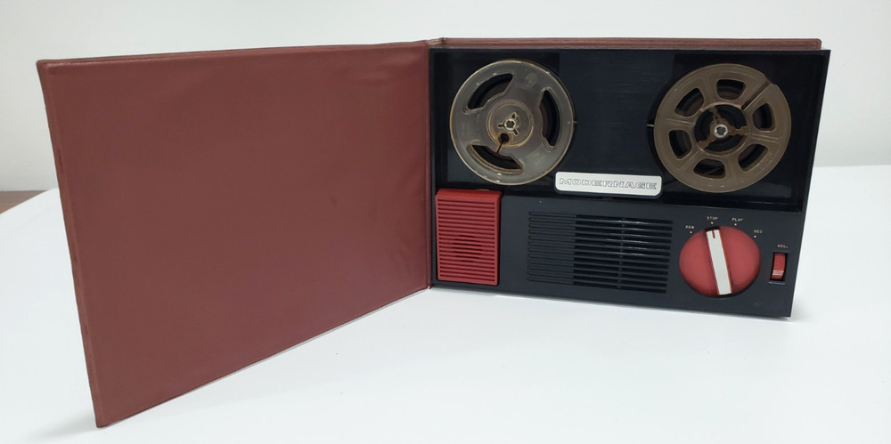 Vintage Modernage Book Corder Reel-to-Reel Tape Recorder Model 403? 1960s