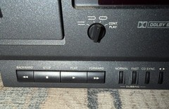 Vintage Philips 900 Series Double Cassette Tape FC 910P BK02
