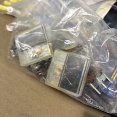 Large Lot of VTG Electronic Parts Meters, Pots, ICs, Transistors, Motorola