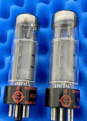 TWO Siemens National 6CA7 EL34 Tubes /Amplitrex👍/ STRONG PLATE CURRENTS / ’80