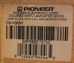 VTG PIONEER BUNDLE-PL-100 TURNTABLE/2 TALL CS-H305 SPEAKERS/VSX-D509S RECIEVER
