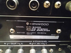Kenwood KR-5400 Solid State AM/FM Stereo Receiver Tested-Working