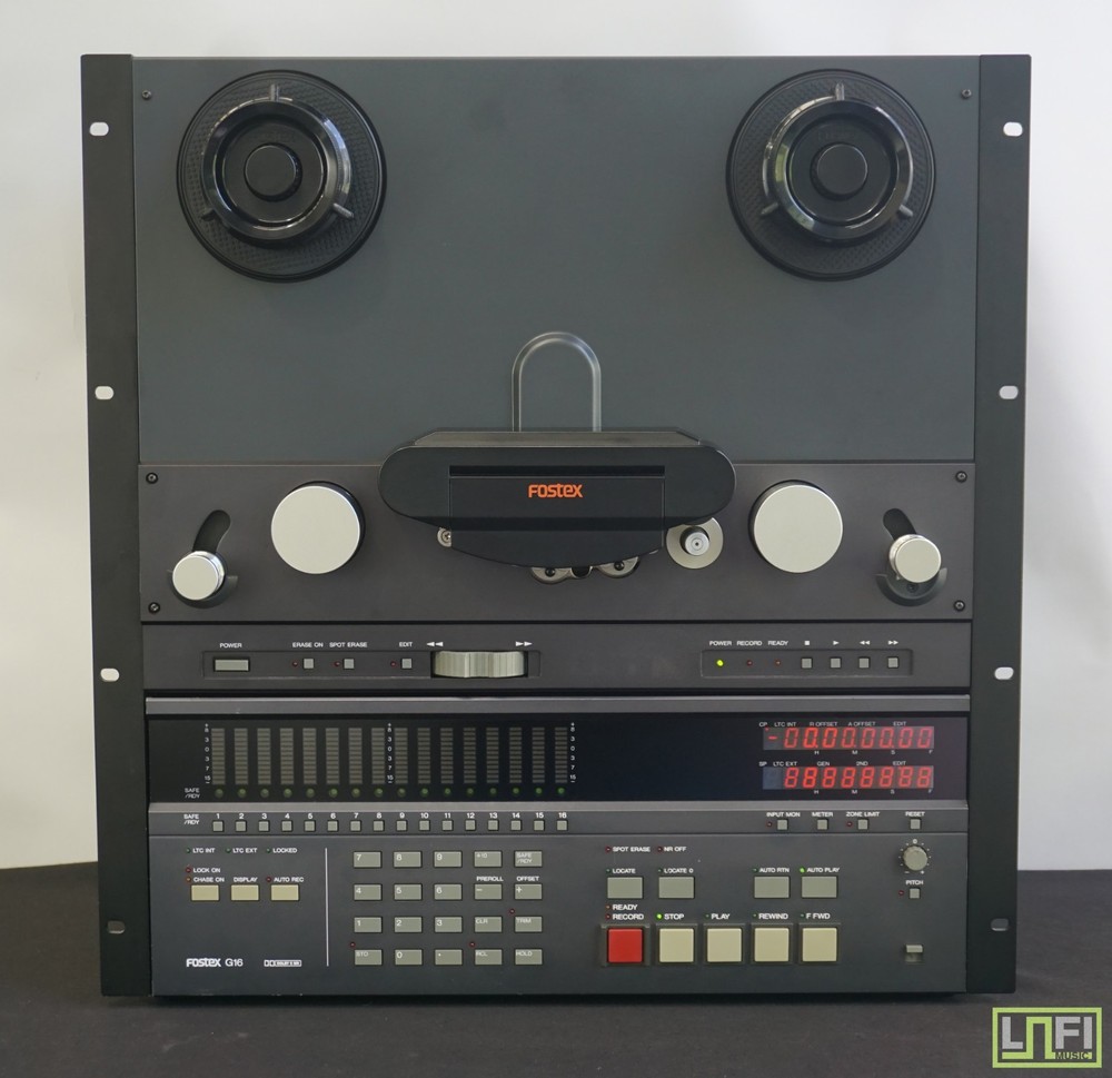 Fostex G16 16-Track 1/2″ Reel-to-Reel Professional Multitrack Tape Recorder 100V