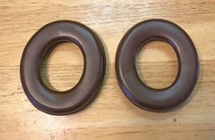 RADIO SHACK REALISTIC KOSS EAR CUSHIONS PADS BROWN VINTAGE