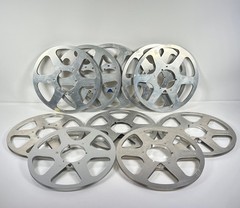 (Lot of 10) Audio Devices Audiotape Metal Tape Reel 10.5″ x 1/4″ Take Up