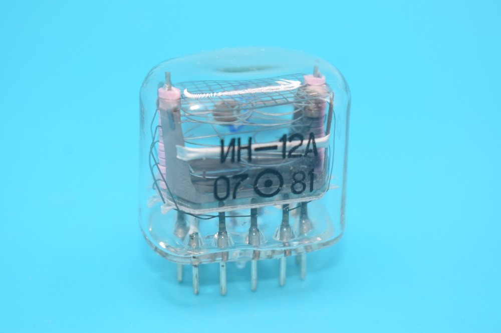 QTY 1 – IN-12A NIXIE TUBES – NEW OLD STOCK FROM FACTORY CASE – MANY AVAILABLE
