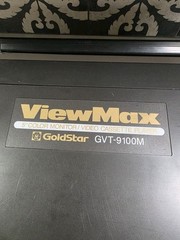 Vintage 1988 Goldstar/LG Viewmax GVT-9100M Portable VCR 5” Color Monitor WORKS