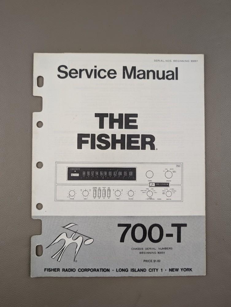 The Fisher 700-T Service Manual D-1222
