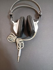 Lafayette Gray Black Stereo Over-Ear Headphones 99-0204 8R 1/4 Inch Plug