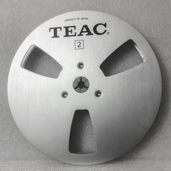 1 Pair 7 Inch TEAC Silver Aluminum Alloy Take-Up Tape Reel