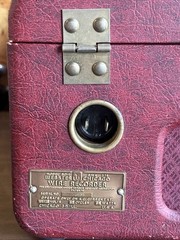 Vintage Webster Chicago Model 80-1 Wire Recorder, Not Tested, No Cord or Mic