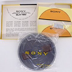 Sony SLH‑180 Reel‑to‑Reel Tape 1/4″ x 1800ft Type‑7 1.0mil Splice‑Free NOB