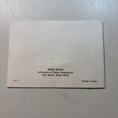 10 db coaxial in-line amplifier owners manual Radio Shack 15-1117