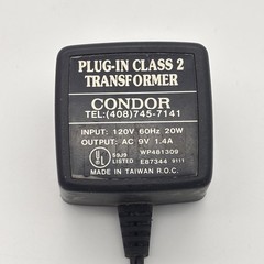 Vintage Condor Plug-In Class 2 Transformer WP481309 120V 60Hz 20W Indoor Use