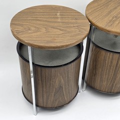 TESTED! Zenith Circle of Sound Speakers with Wood Grain / Round / Retro Omni-VTG