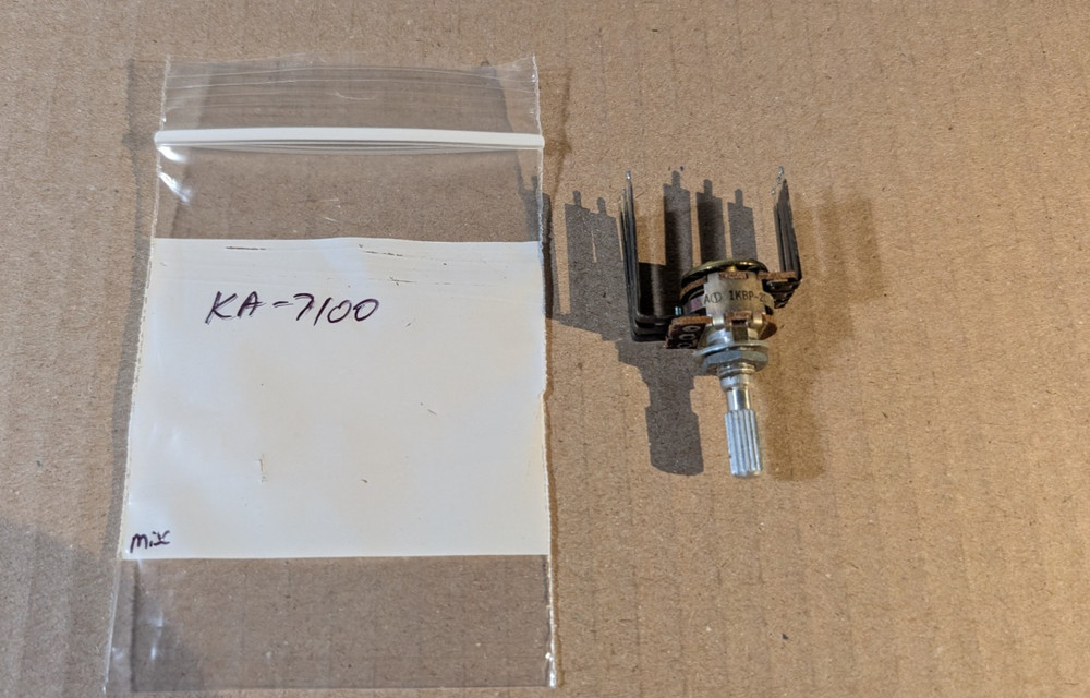 Kenwood KA-7100 bass or treble control potentiometer 20k ohms R06-3013-05