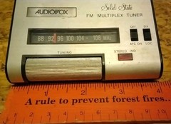 VINTAGE Audiovox FM-8A FM Radio Multiplex Tuner Adapter For 8 Track Player NICE