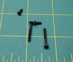 Hewlett Packard HP-41C 41CV 41CX Case Screw Set – 2 Long, 2 Short Screws