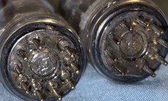 Matched Pair 12AX7/ECC83 Telefunken Smooth Plate Diamond Bottom Preamp Tubes