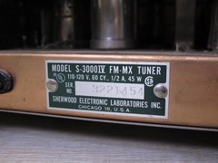 Sherwood S-3000IV Tube Type FM Tuner – Works!