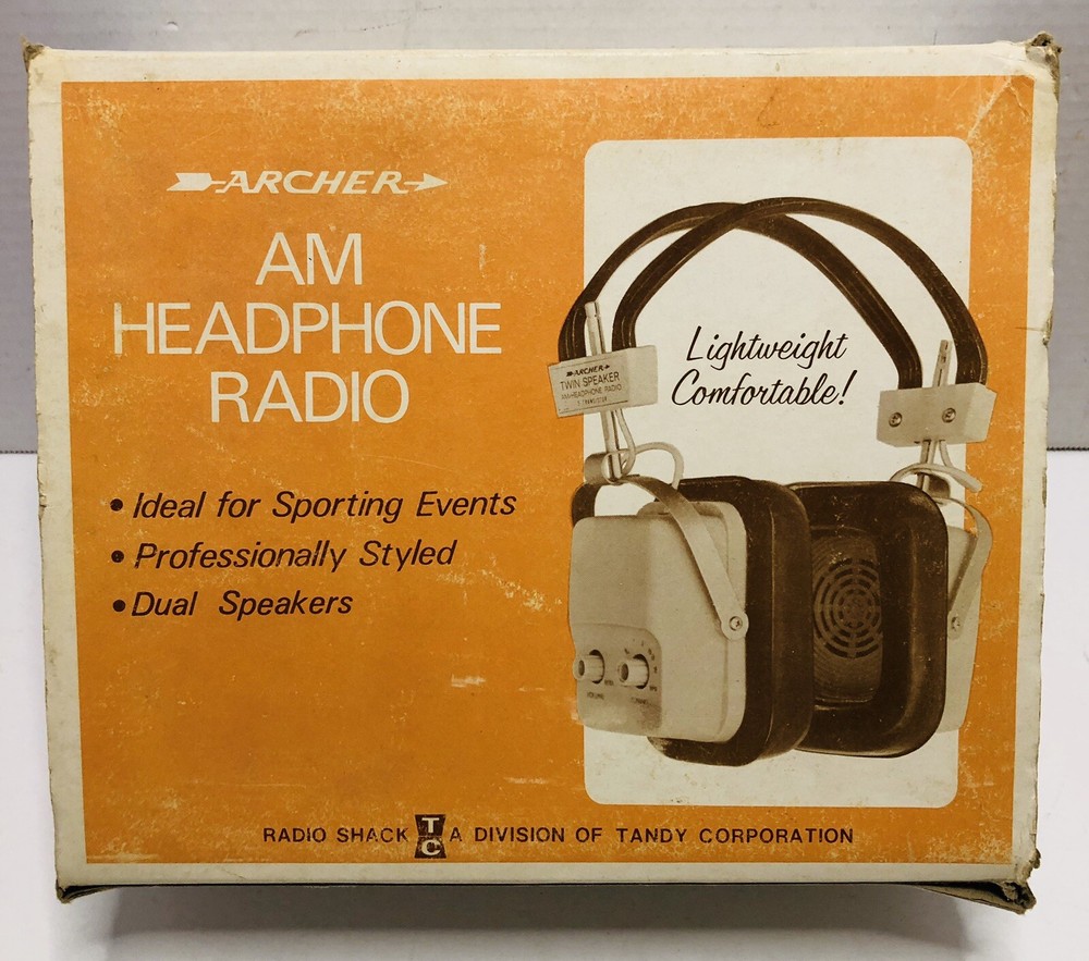 Vintage Archer Radio Shack Tandy 5 Transistor AM Headphone Radio 12-191A