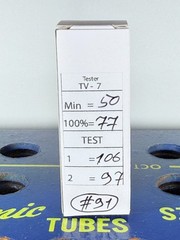 Westinghouse 6CG7 6FQ7 Black Plate D-Getter Tested Like NOS Tube