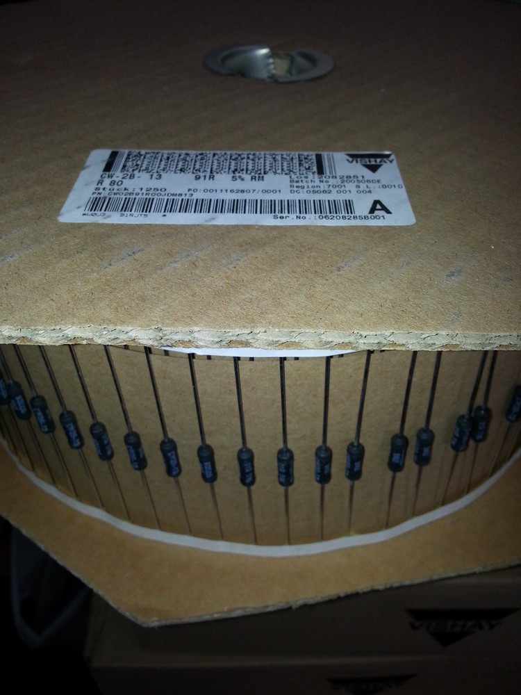 25pcs Vishay/Dale 91R CW-2B 3 watts 5% Hi End TUBE AMP AUDIO Resistors !30ppm!