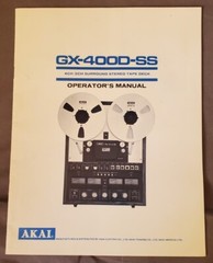 AKAI GX-400DSS Reel-to-Reel Stereo Tape Deck W/RC-17 Remote Control, EUC, TESTED