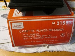 Vintage Sears Cassette Player/Recorder 6121591 Original Box Tested Good