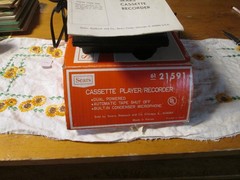 Vintage Sears Cassette Player/Recorder 6121591 Original Box Tested Good