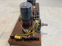 Custom Tube Amp Breadboard Project Amperex 6K6 6SC7 Cumaru Wood Base