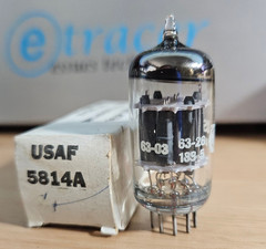 12AU7 5814A GE JAN USAF ECC82 VINTAGE AUDIO TUBE NOS NIB (1963) #12B88
